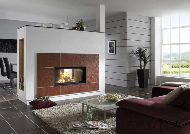 Kamine - modern contemporary-family-room