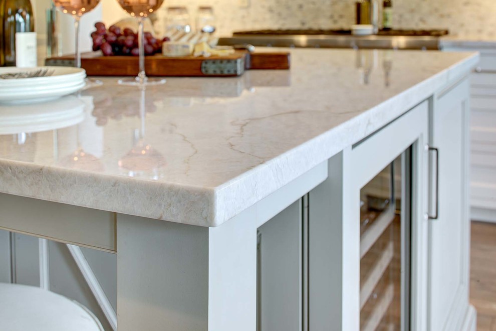 Inspiration for a transitional kitchen remodel in New York