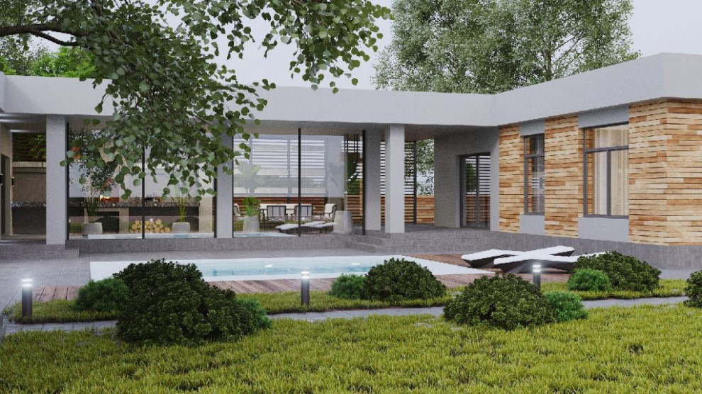 Проект частного дома со СПА-зоной