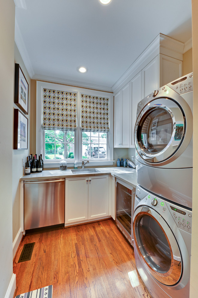 Design ideas for a traditional laundry room in Charlotte.