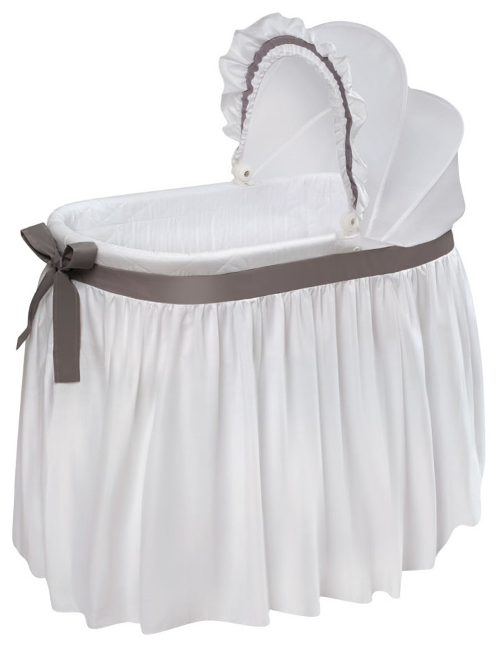 Badger basket lovely wishes bassinet in grey Clearance