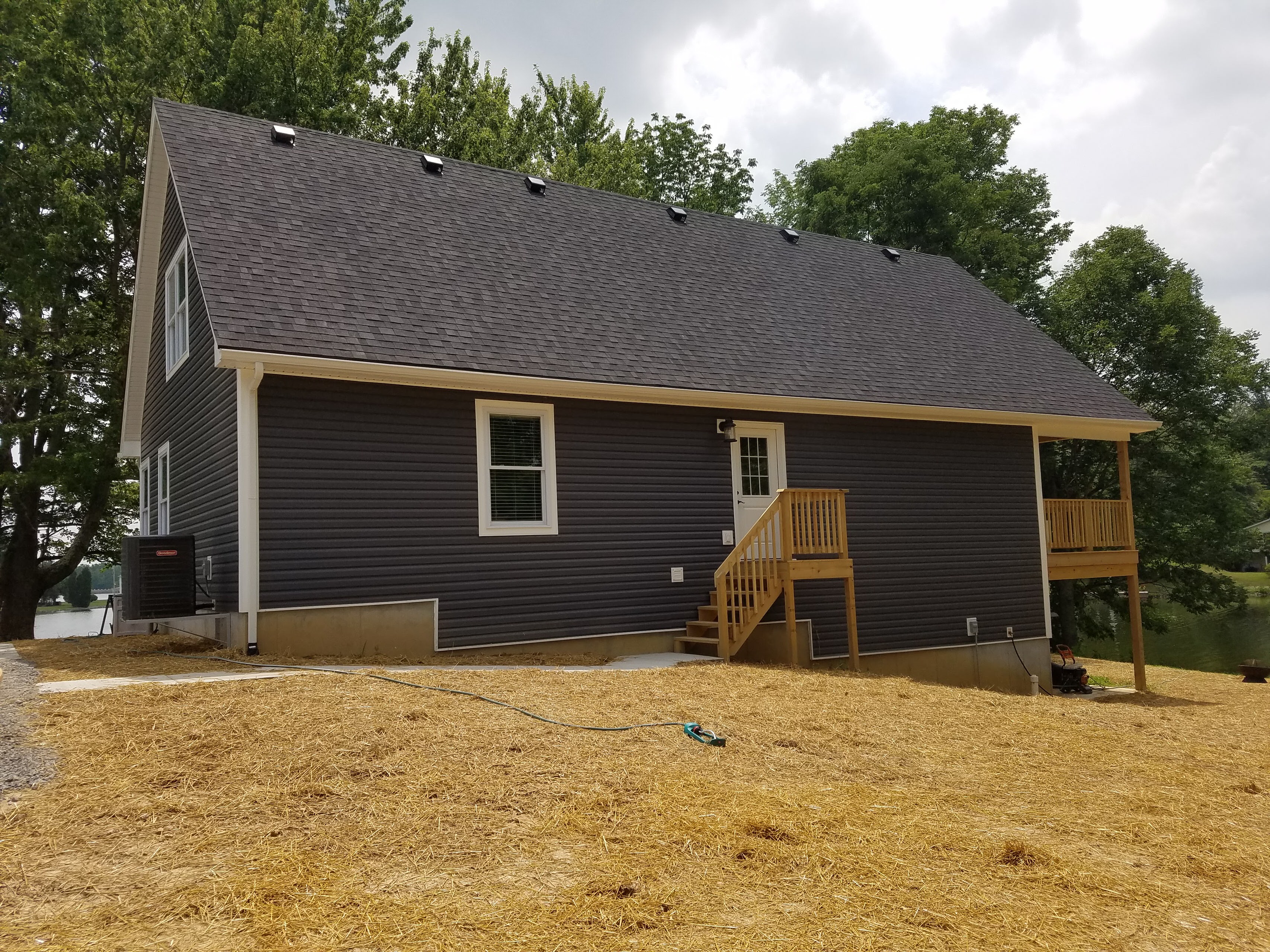 Blue Gable Roof Custom Home