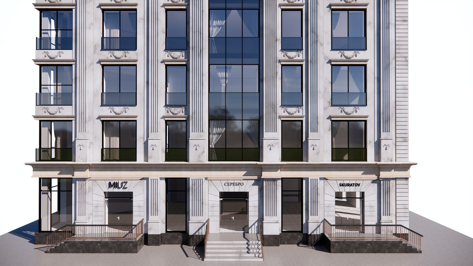 Эскизные предложения жилого дома на Серебрянической набережной. Москва