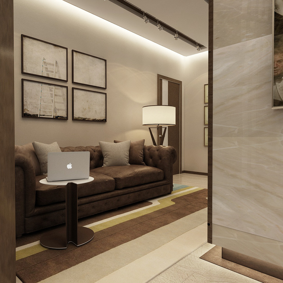 Двухэтажный дом в современном стиле