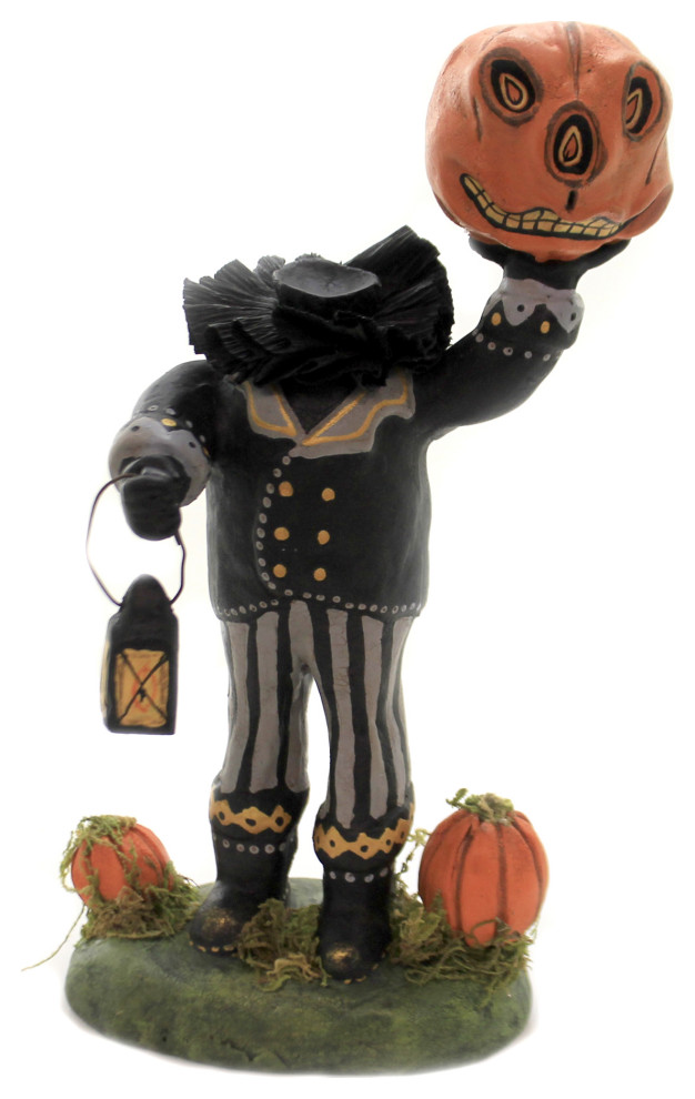 Charles Mcclenning Headless Horseman Polyresin Halloween Pumpkin