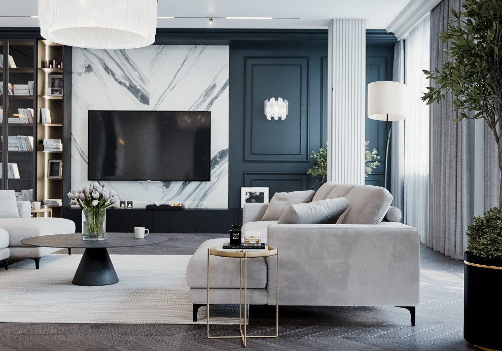 Светлая квартира в стиле неоклассика