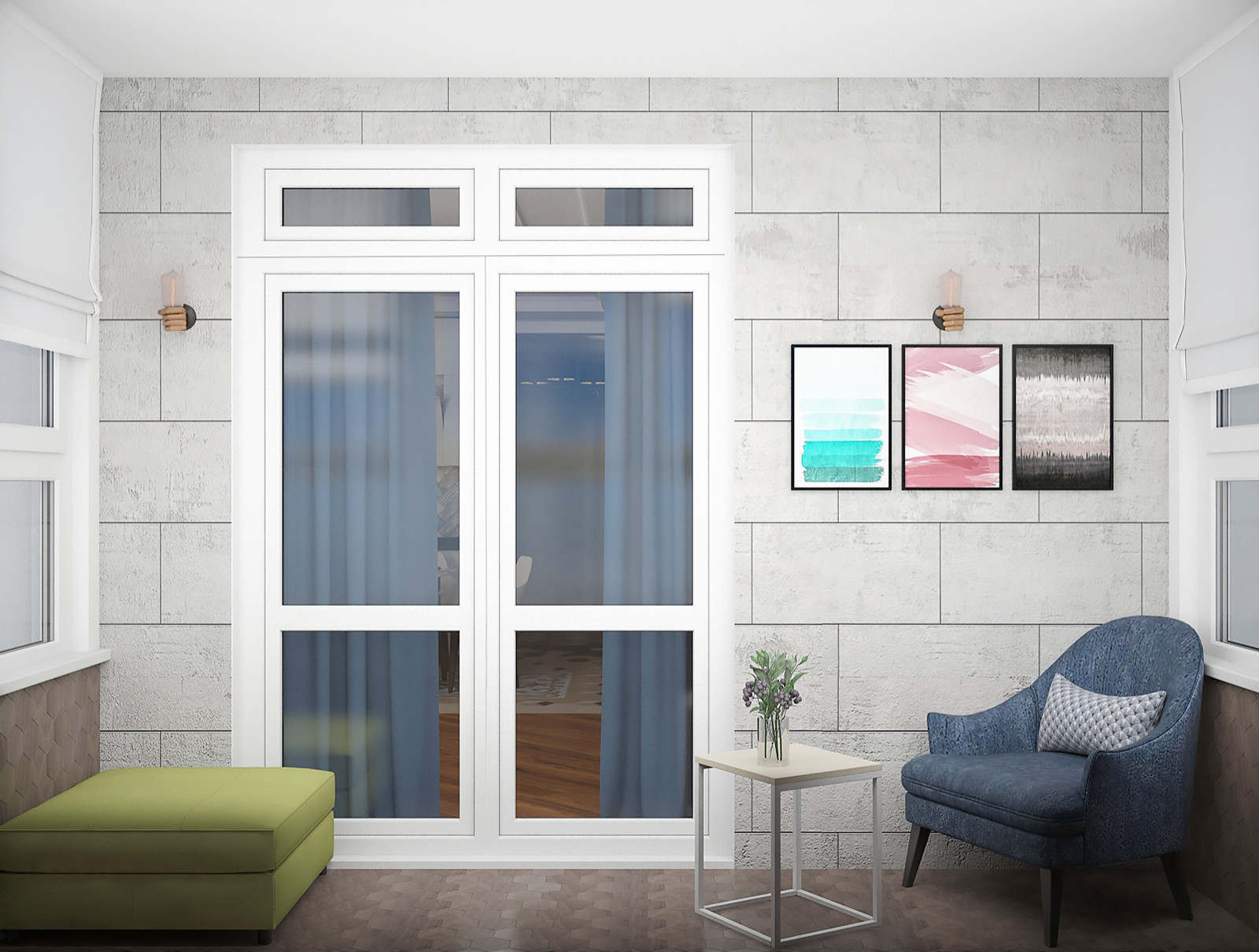 Дизайн интерьера 4-х комнатной квартиры S-79,0кв.м.