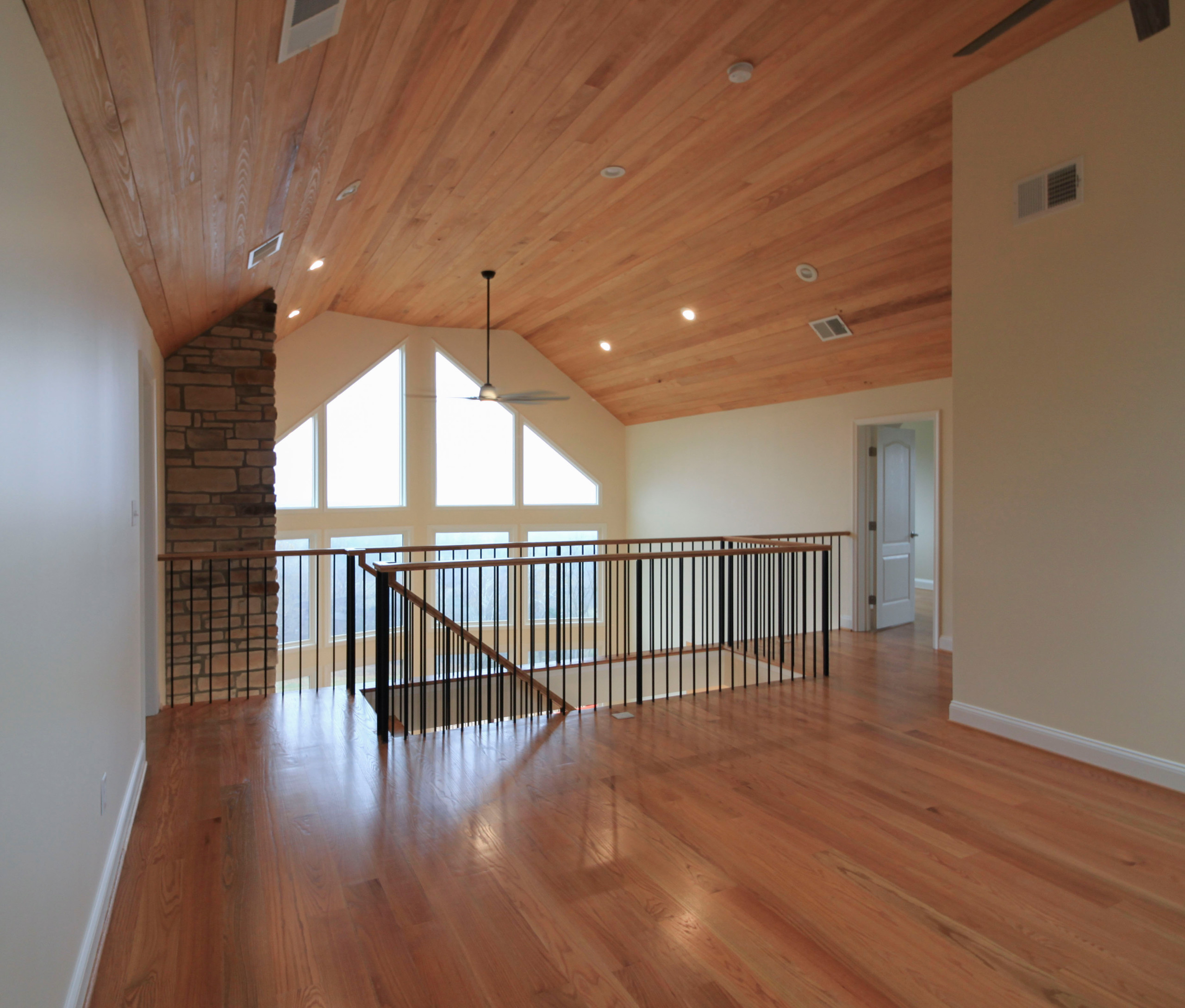 97_Airy Straight-Floating Staircase in Transitional-Mountain Home, Luray, VA 228
