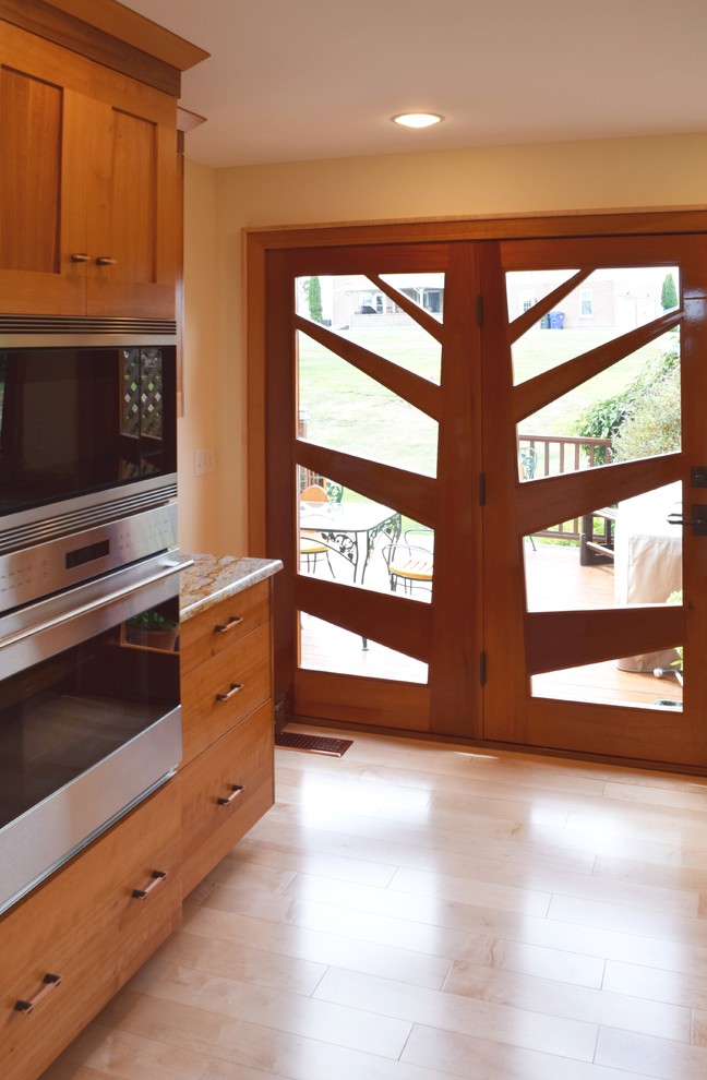 Quartersawn Cherry/Curly Maple - Transitional - Kitchen ...