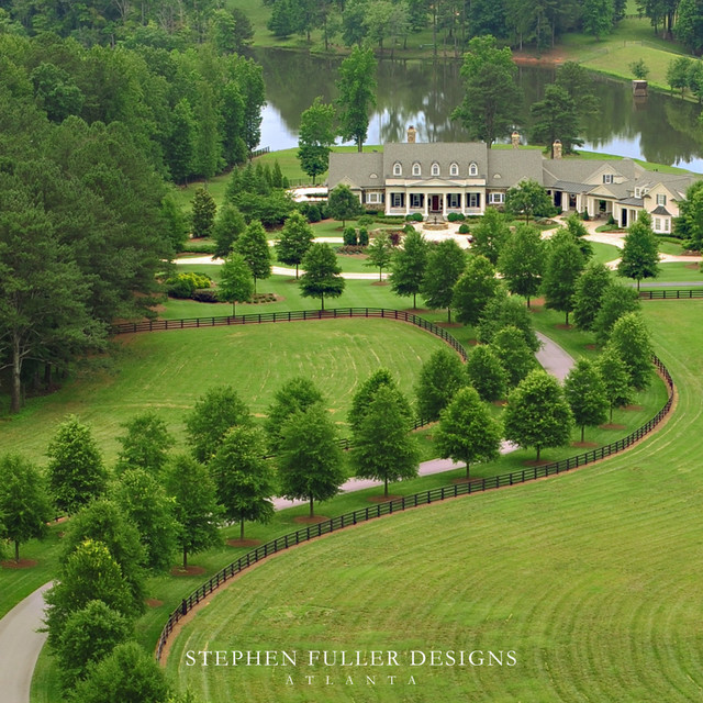 Aerial View Traditional Landscape Atlanta by 