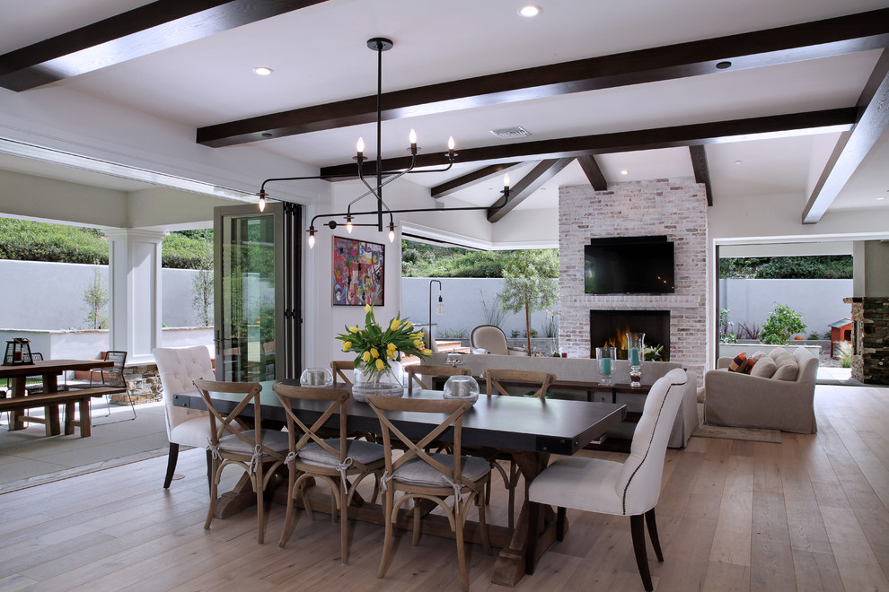 Inspiration for a dining room remodel in Orange County