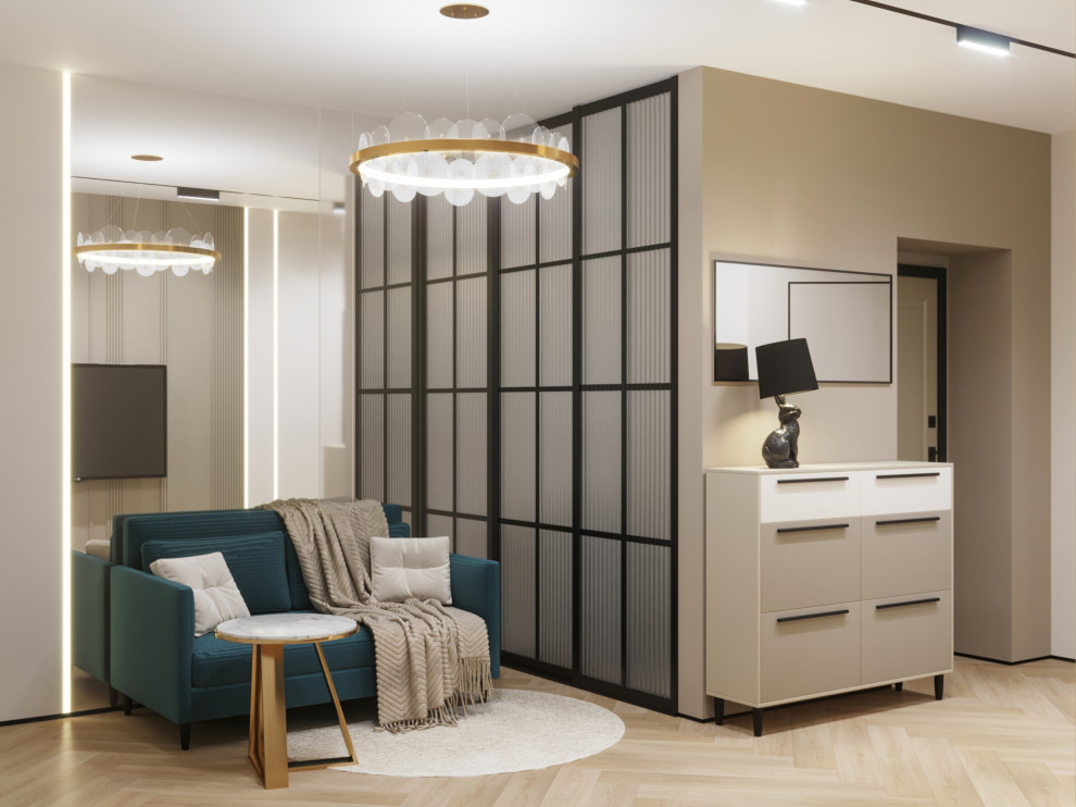 Коридор с функцией гостиной