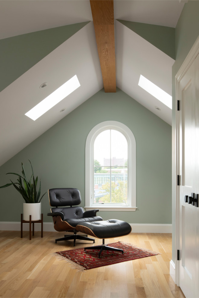 Transitional home design photo in Boston