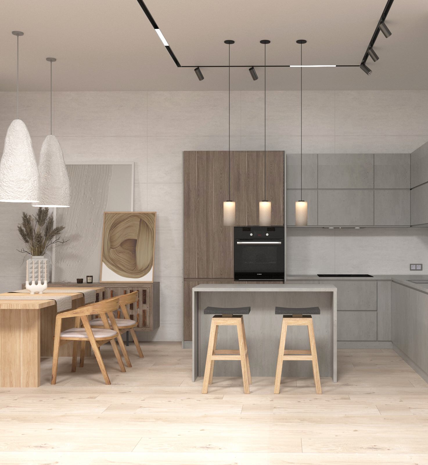 Интерьер частного дома в стиле эко-минимализм