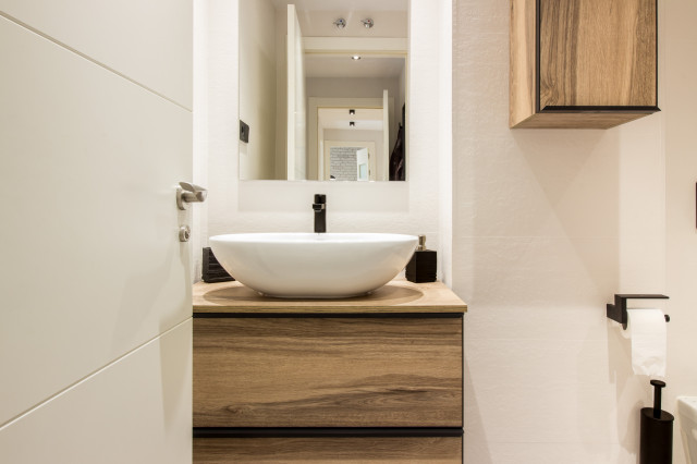 Dise&ntilde;o de interiores y reforma parcial de apartamento en Santander ( Cantabria) industrial-badezimmer