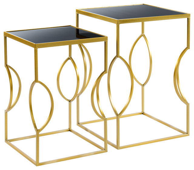 Clemence Marble Side Tables Set Of 2 Contemporary Clemence Marble Side Tables Set Of 2 Contemporary And End By Statements J