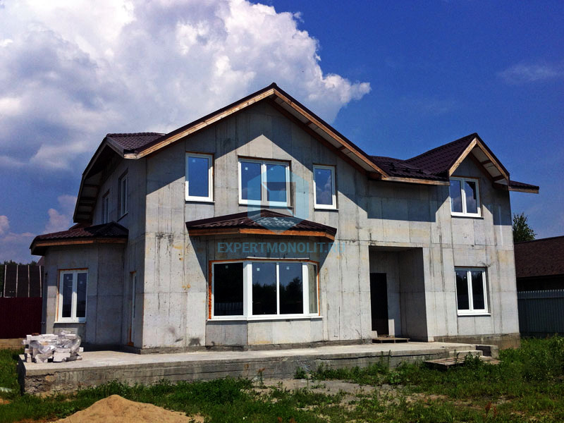 Строительство дома без внутренней отделки