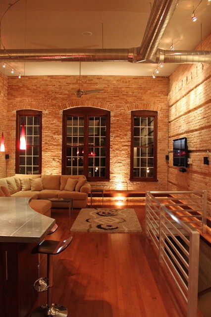 Loft industrial-living-room
