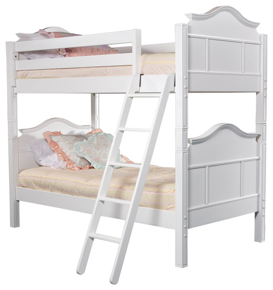 'Emma' White French Design Bunk Bed