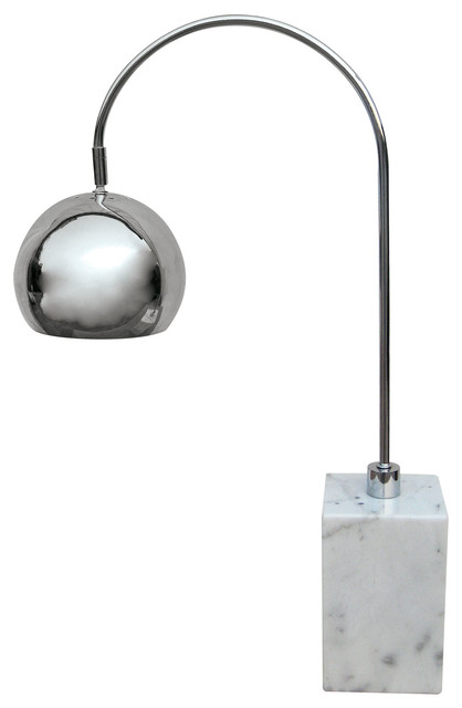 White Marble Base Arc Desk Lamp Contemporary Lamps By White Marble Base Arc Desk Lamp