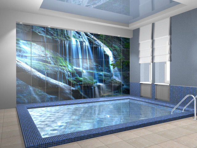 Фотоплитка для бассейна