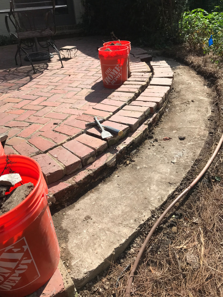 Berry Job - Brick Patio and Sidewalk Repair