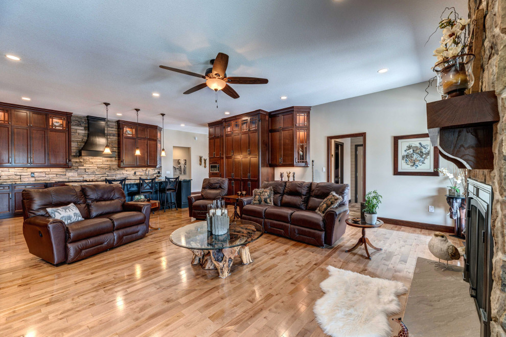 Living room - rustic living room idea
