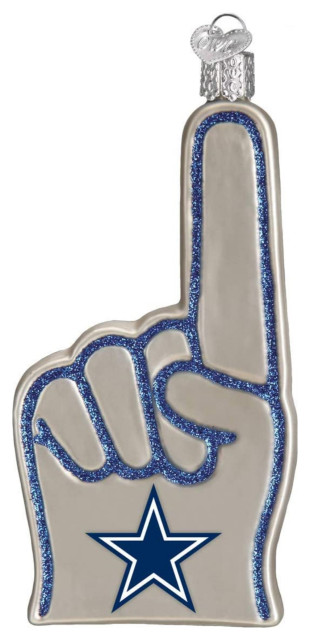 Old World Christmas Dallas Cowboys Foam Finger Ornament For Christmas ...