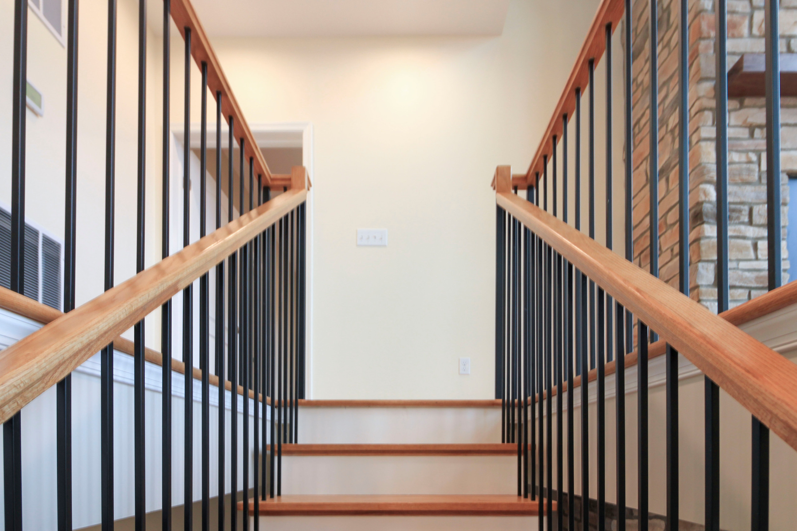97_Airy Straight-Floating Staircase in Transitional-Mountain Home, Luray, VA 228