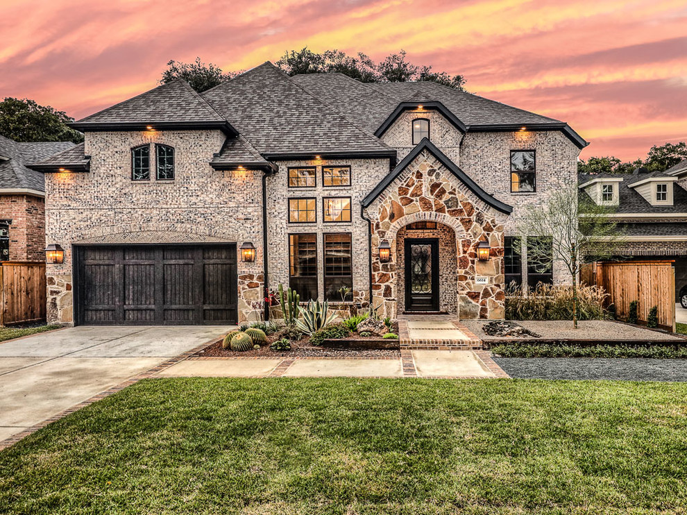 Transitional exterior home photo in Houston