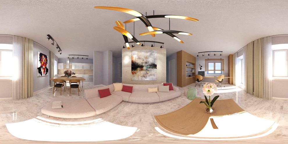 Квартира в Санкт-Петербурге 115 м² - Гостиная