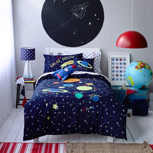 Kids Boys Solar System Linen set - Contemporary KiDs BeDDing