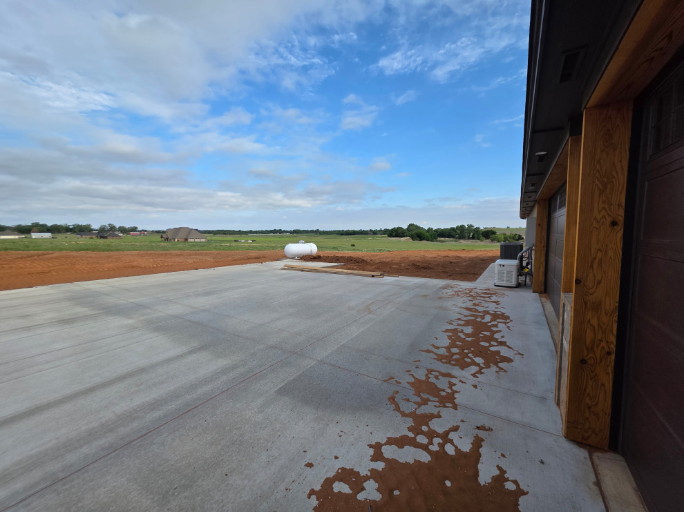 Concrete driveway & sidewalks have been poured