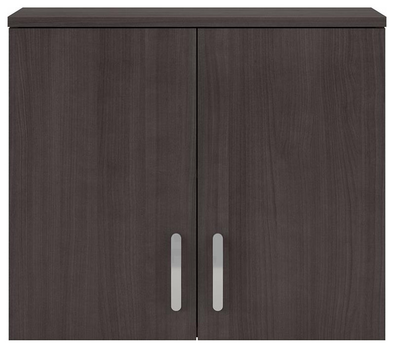 Universal Laundry Room Wall Cabinet with Doors in Storm Gray - Engineered Wood