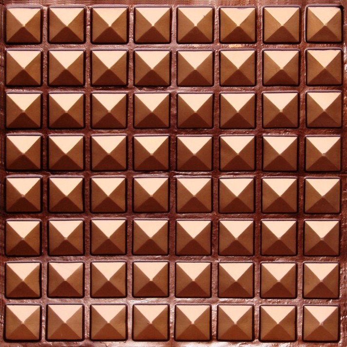 Miniature Pyramids - Faux Tin Ceiling Tile - Glue up - 24"x24" - #105 (Antique C