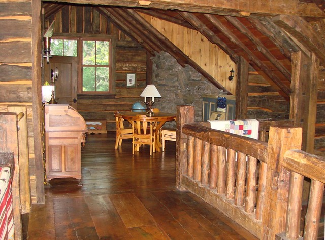 Timber Frame Projects (2) montagne-salle-de-sejour