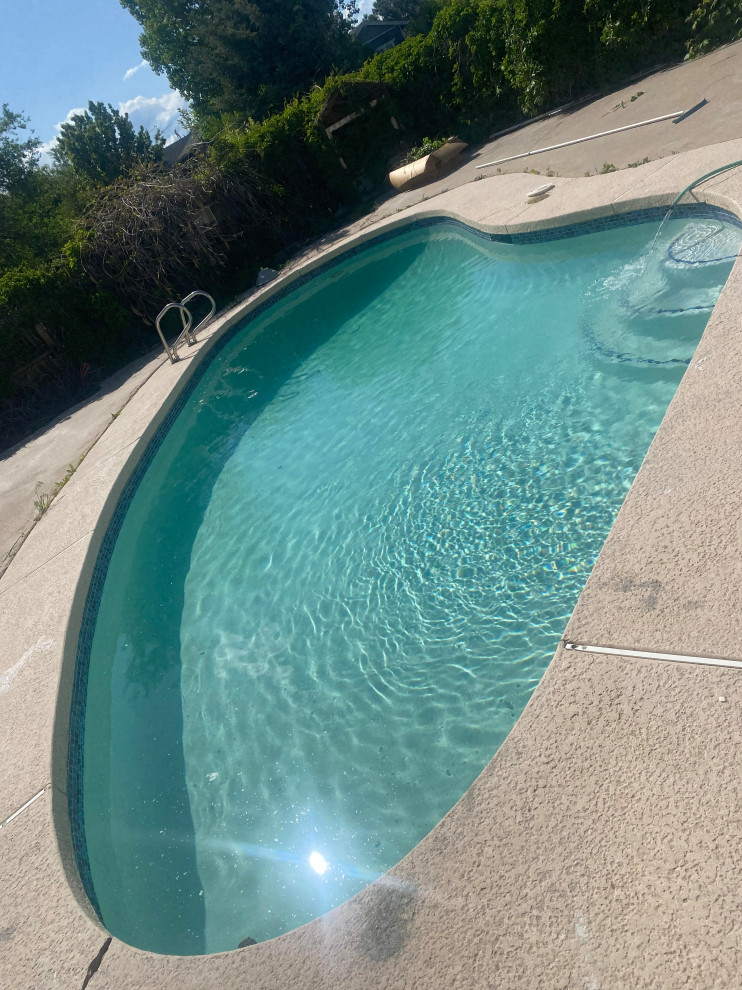 Example of a minimalist pool design in Denver