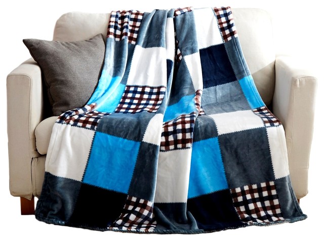 patchwork throws for beds