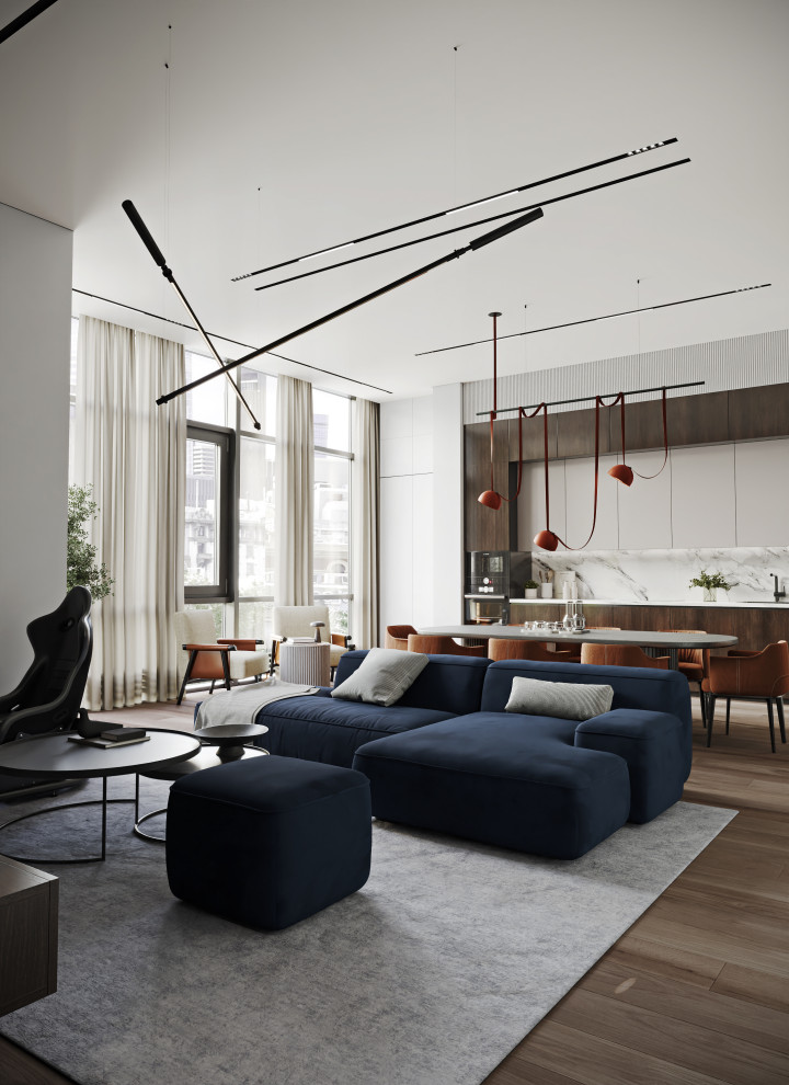 Просторная кухня-гостиная