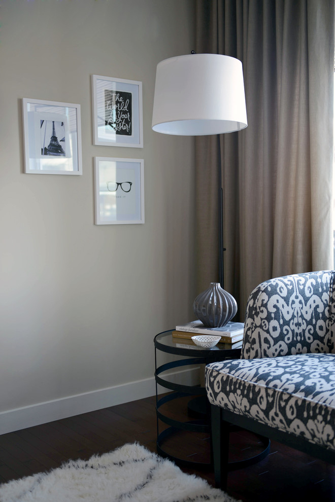 Transitional home design photo in Calgary