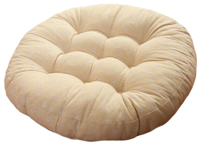 Comfy Round Chair Cushion, Seat Pad, Floor Cushion, Pillow, Elegant -  Modern - Seat Cushions - by Blancho Bedding | Houzz