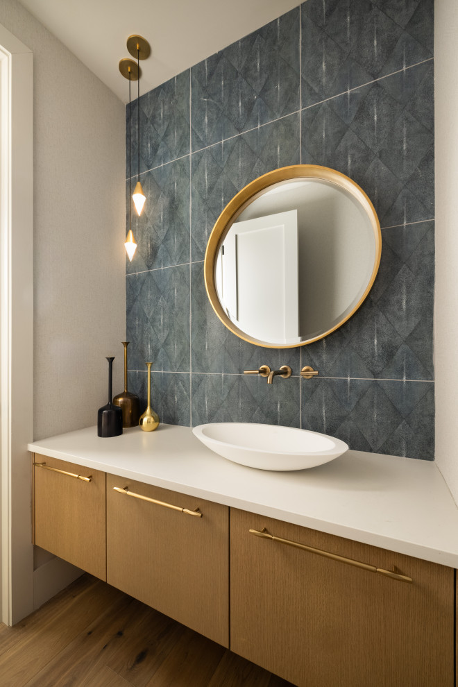 Song Breeze - Contemporary - Powder Room - by Northside Design ...