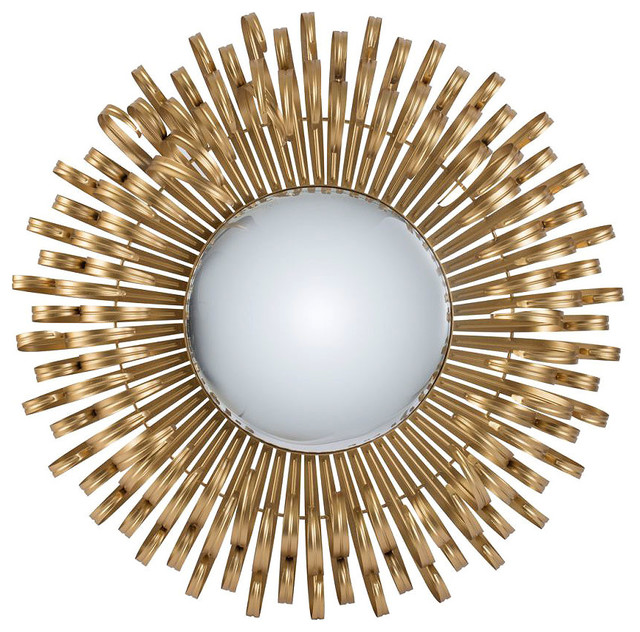 Gold Mirror Sunburst Wall Decor D27x3 5 Contemporary Gold Mirror Sunburst Wall Decor D27x3 5