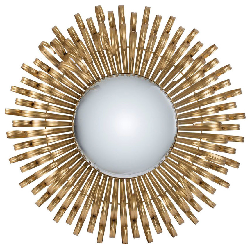 Gold Mirror Sunburst Wall Decor D27x3 5 Contemporary Gold Mirror Sunburst Wall Decor D27x3 5