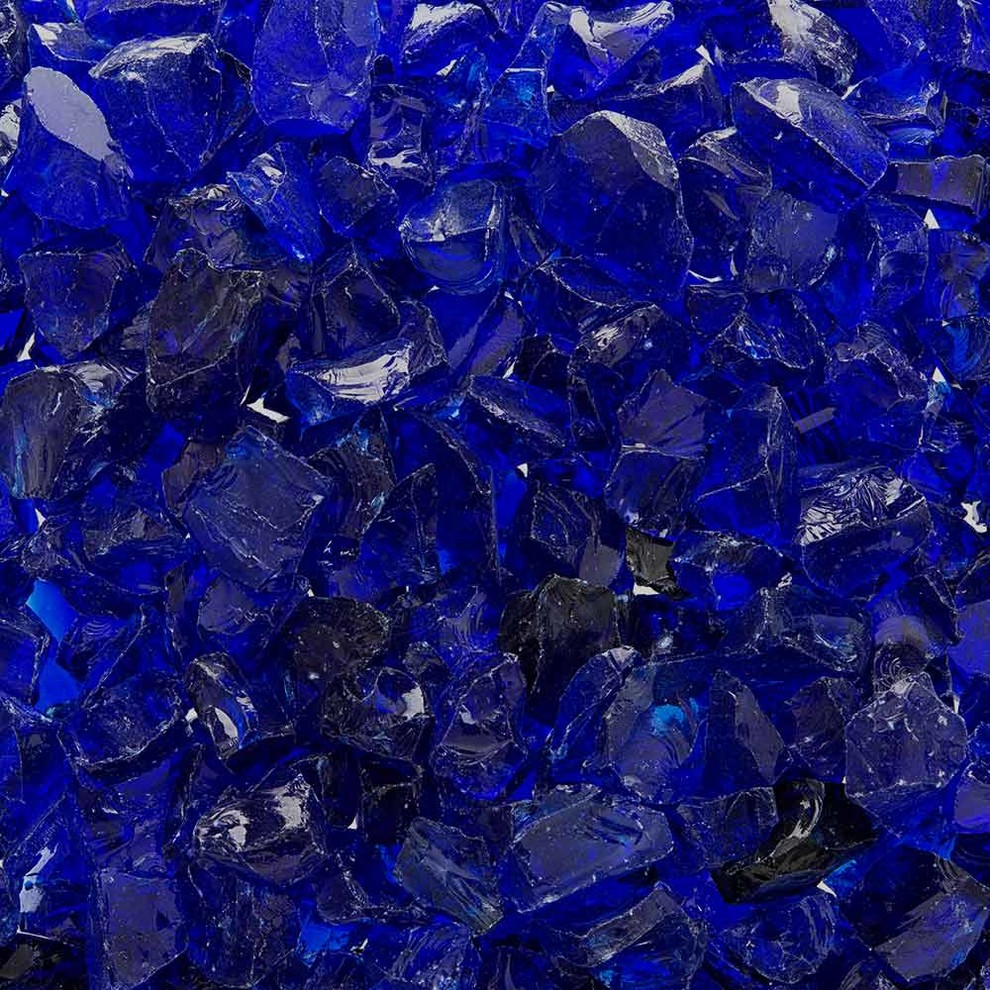 Crushed Fire Glass Cobalt Blue 1 2 To 3 4 10 Lb Jar