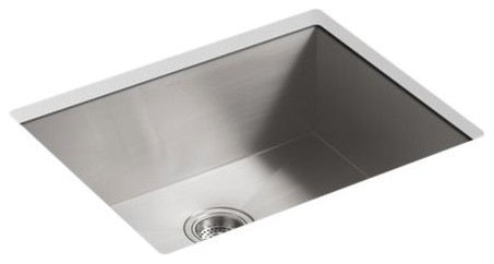Kohler Vault 24" X 18-1/4" X 9-3/8" Under-Mount Medium Kitchen Sink w/ No Holes