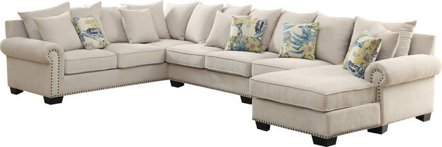 Savannah Transitional Fabric Sectional Sofa Savannah Transitional Fabric Sectional Sofa