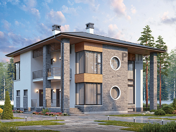 Проект дома из пеноблоков 60-69