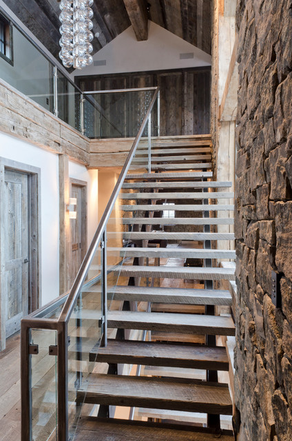 Rustic Redux rustic-staircase