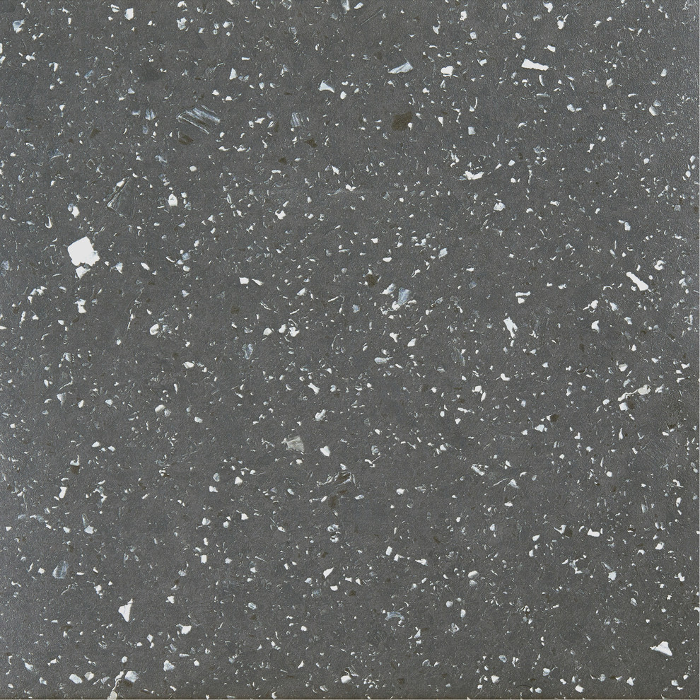 Sterling 12x12 Self Adhesive Vinyl Floor Tile, Black Speckled Granite